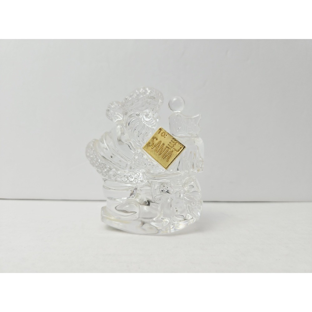 Marquis Waterford Santa Claus figurine‎ crystal North Pole Christmas